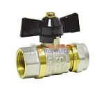 кран шаровой обжим (вн рез) 20*3/4" (10/100шт)