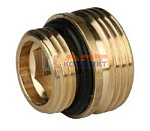 Адаптер переходник 1/2"x 3/4 для узлов подключения радиаторов (20/400шт)