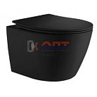 Унитаз подвесной, цвет ЧЕРНЫЙ (1шт)