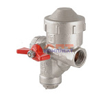 КФРД - Кран шар. со встроенным фильтром и редуктором давления, рукоятка бабочка 1/2" вн.-вн. (левый)