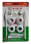 Комплект для монтажа радиатора 1/2" (2 кронштейна) VIEIR (1/40шт)