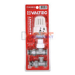 Компл. термор-го оборуд-я д/рад., прям., 1/2" с перех. на "евроконус" (терм.головка,терм.клап.,зап.к