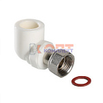 Угольник PPR с накидной гайкой 20х1/2"   (10 /360шт)