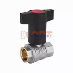 Кран шаровой с пластиковой ручкой Г/Г 1/2" (120/12шт)