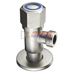 КРАН УГЛОВОЙ с керамической кран-буксой, AISI 304, ¹⁄₂"-¹⁄₂", НР⁄НР (упак.50/10 шт)