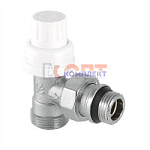 Клапан термостатический для рад. угловой (с доп. уплотнением) 1/2" * Евроконус