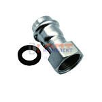 Соединитель с накидной гайкой из нержавеющей стали 18×1/2    VER-PRO    (100/5шт)