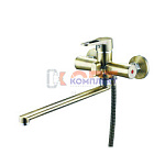 смеситель G.Lauf для ванны с плоским пов. изливом, ø35, встр. переключение, бронза NUD7-A045KT