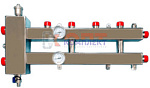 Гидравлический разделитель КВАДРАТ НЕРЖ совмещенный с коллектором 2+1 (1шт)