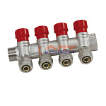 коллектор регулирующий с цангами 1"х16-4 вых. никель VR (16/2шт)