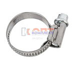 Хомут червячный из НЕРЖ стали 8-12мм  (100/1800шт)