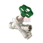 Вентиль прямоточный с косым фильтром 1/2" (6 /60шт)