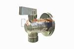 Кран шаровой угловой для ст. машины 1/2"х1/2" с отражателем TEBO (12/96)