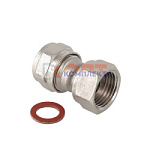 Соединитель обжимной с накидной гайкой 16х1/2"