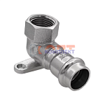 Уголок с переходом на внутреннюю резьбу и креплением 18×1/2"  "VER-PRO" (30/5шт)