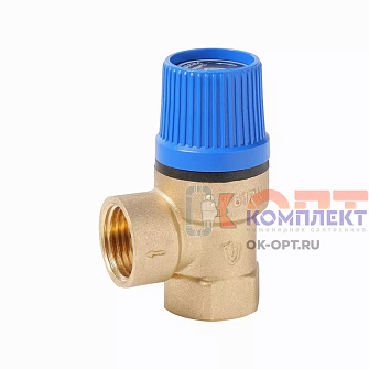 Предохранительный  клапан 1/2"х3/4" синий 6 BAR  (100/1шт) 0