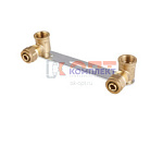 Планка установочная с водорозетками 16*1/2 вн обжим (1/40шт)