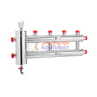 Гидравлический разделитель КРУГ НЕРЖ совмещенный с коллектором 2+1 выход (1шт)