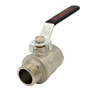Кран шаровой 1" F/М  (ручка) НИКЕЛЬ  "VER-PRO"(60/6шт)