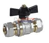 кран шаровой обжим 16*16 (10/100шт)