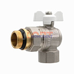 Кран угловой с американкой и кольцевым уплотнением 3/4" "ViEiR"(64/8шт)