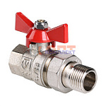 Кран шар. BASE с полусгоном 1/2" вн.-нар.  (10 /160шт)