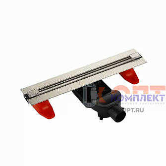 Душевой трап с гидрозатвором 700мм, цвет графит (6/1шт) 0