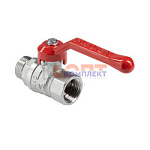 Кран шаровой СТАНДАРТ, никель, длинная рукоятка 1", вн.-нар. PN40 (ГОСТ)