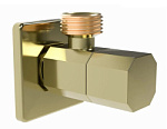 Вентиль угловой с отражателем золото 1/2"x1/2" (120/1шт)
