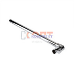 Угловой аксиальный фитинг с хромированной латунной трубкой длинный 16(2,2)х15 L 1000 мм