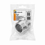 Ниппель 1/2"x1/2" нар-нар (в индивидуальном пакете) AQUALINK (400/1)