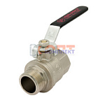 Кран шаровой 3/4" F/М (ручка) НИКЕЛЬ "VER-PRO"(100/10шт)