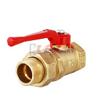 БАЗ латунь кран шаровой "американка" Ду25 прямой рычаг PN40 (16шт)