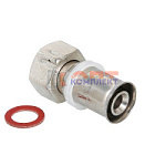 Соединитель пресс с накидной гайкой 26х1"