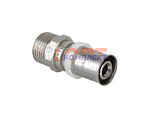 Пресс соединитель 20X3/4"нар  (180/10шт)