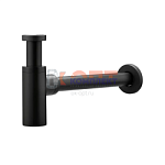 Сифон для раковины, цвет черный (20/1шт)