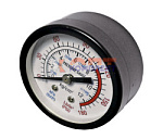 Манометр аксиальный (зад) до 12 бар, сталь, диаметр 50 мм, резьба 1/4" (1/200шт)