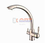 Смеситель для кухни с фильтром и поворотным изливом (биканальный) (10/1шт)