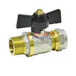 кран шаровой обжим (нар рез) 20*3/4" (10/100шт)