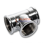 тройник  VR 3/4"F  хром(12/96шт)