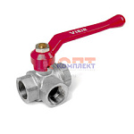 Кран шаровой трехходовой 1/2" VR (1/30шт)