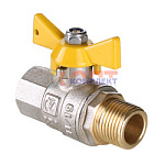 Кран шар. газ. VALGAS, рукоятка бабочка 1/2" вн.-нар. (16 /144шт)