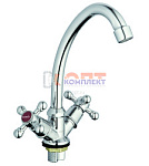 смеситель G.Lauf для кух. мойки с пов. изливом, Резиновая (3/8), гайка JML4-A605 (2 шт в кор)