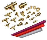 Пластиковые трубы (PEX,Pert), Аксиальная система